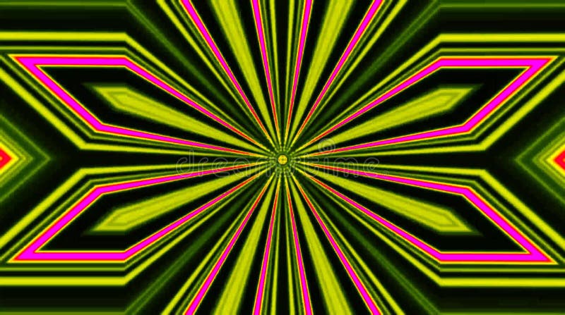 Lignes fluides abstraites du fond 3d dans une texture multicolore. Fluide avec la réflexion verte. Le fond fait l'animation. Sans illustration stock