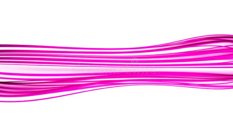 Lignes fluides roses abstraites sur fond blanc sentiers lumineux dynamiques élément de conception illustration libre de droits