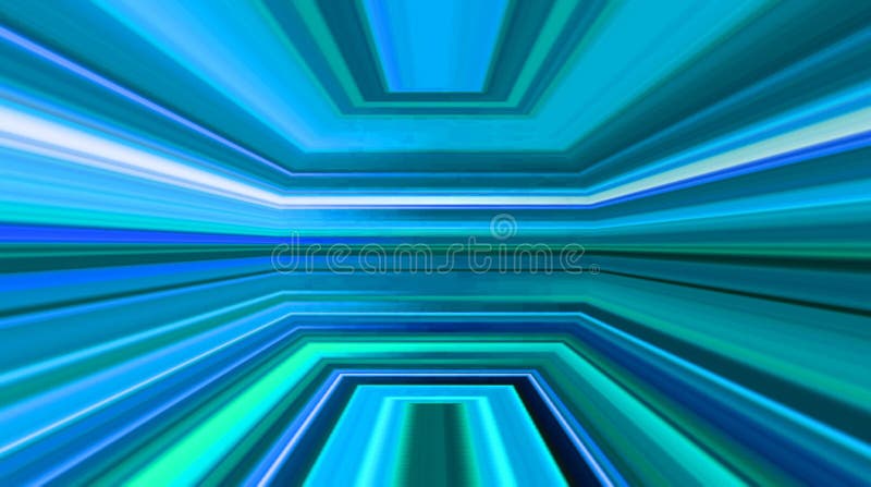 Lignes fluides textures bleues du résumé 3d de fond. Liquide avec la réflexion de couleur. Le fond rendent l'animation. Boucle san illustration stock