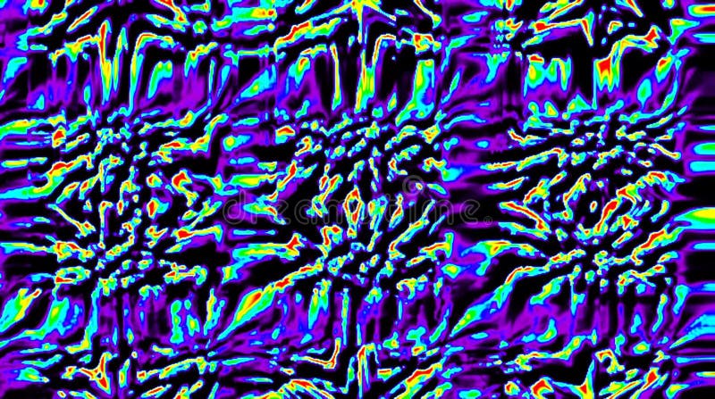Lignes fluides textures bleues du résumé 3d de fond. Liquide avec la réflexion de couleur. Le fond rendent l'animation. Boucle san illustration stock