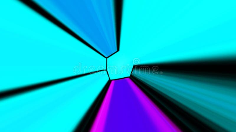 Lignes fluides textures bleues du résumé 3d de fond. Liquide avec la réflexion de couleur. Le fond rendent l'animation. Boucle san illustration stock
