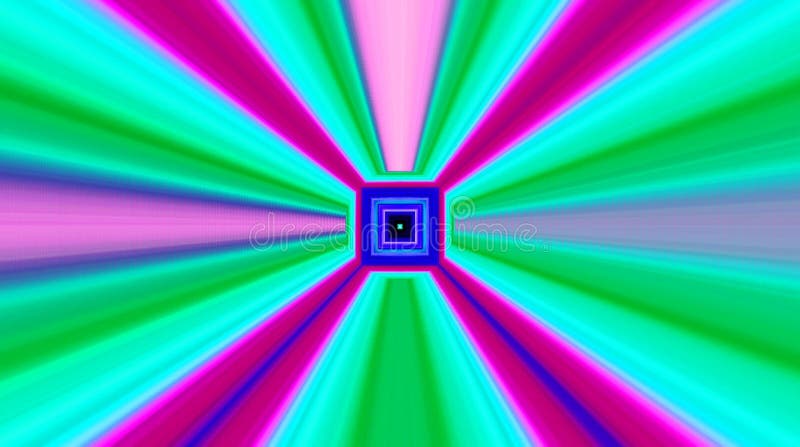 Lignes fluides textures bleues du résumé 3d de fond. Liquide avec la réflexion de couleur. Le fond rendent l'animation. Boucle san illustration libre de droits