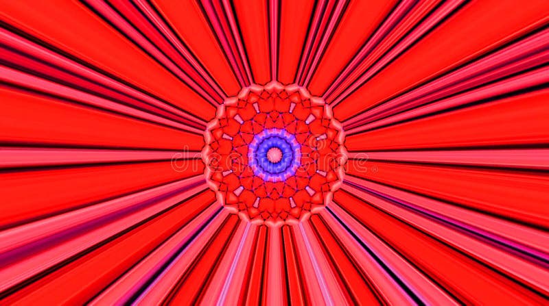 Lignes fluides textures rouges du résumé 3d de fond. Liquide avec la réflexion de couleur. Le fond rendent l'animation. Boucle san illustration stock