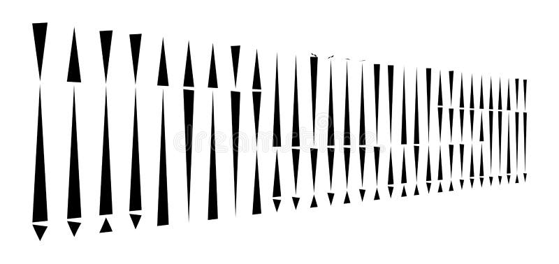 Lignes irrégulières en perspective, en pointillés 3d bandes verticales de segment / lignes stries parallèles droites, motif/conce illustration libre de droits Lignes irrégulières en perspective, en pointillés 3d bandes verticales de segment / lignes stries parallèles droites, motif/conce illustration libre de droits
