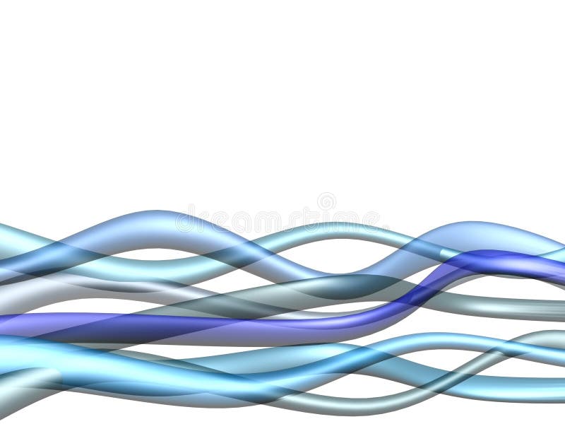 Lignes bleues ondulées illustration de vecteur