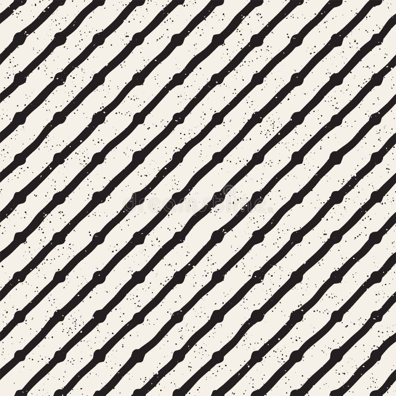 Lignes tirées par la main modèle sale sans couture Texture de répétition géométrique abstraite en noir et blanc illustration de vecteur Lignes tirées par la main modèle sale sans couture Texture de répétition géométrique abstraite en noir et blanc illustration de vecteur