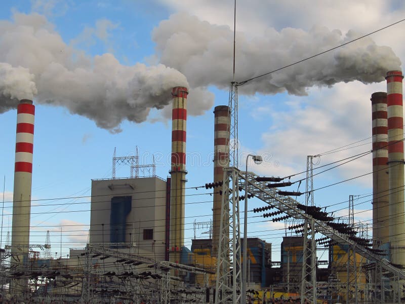 Lignite-fired plants royalty free stock photography Lignite-fired plants royalty free stock photography
