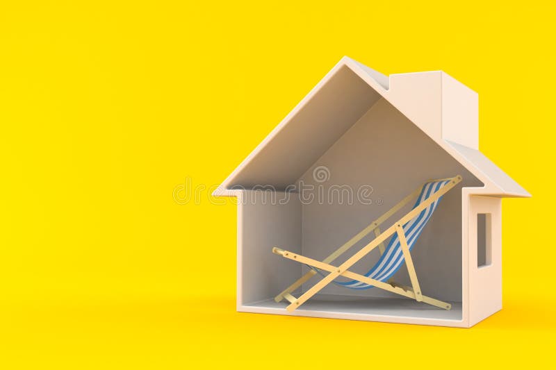 Ligstoel binnen huisdwarsdoorsnede vector illustratie Ligstoel binnen huisdwarsdoorsnede vector illustratie