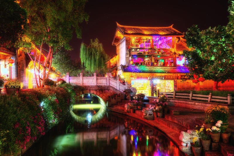 Lijiang śródmieście Chiny obraz royalty free