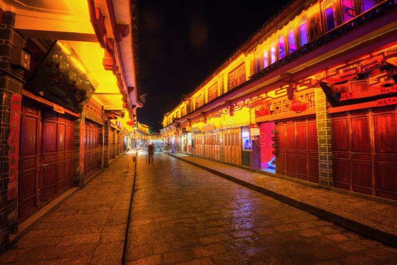 Lijiang śródmieście Chiny zdjęcie stock