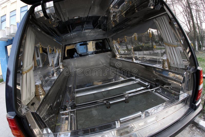 Lijkwagen stock fotografie Lijkwagen stock fotografie