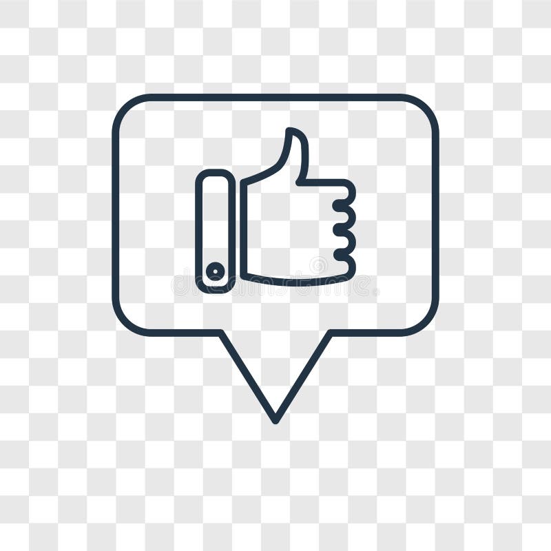 Like Concept Vector Linear Icon Isolated On Transparent Background Like Concept Transparency Logo In Outline Style Stock Vector Illustration Of Button Gesture Like Concept Vector Linear Icon Isolated On Transparent Background Like Concept Transparency Logo In Outline Style Stock Vector Illustration Of Button Gesture