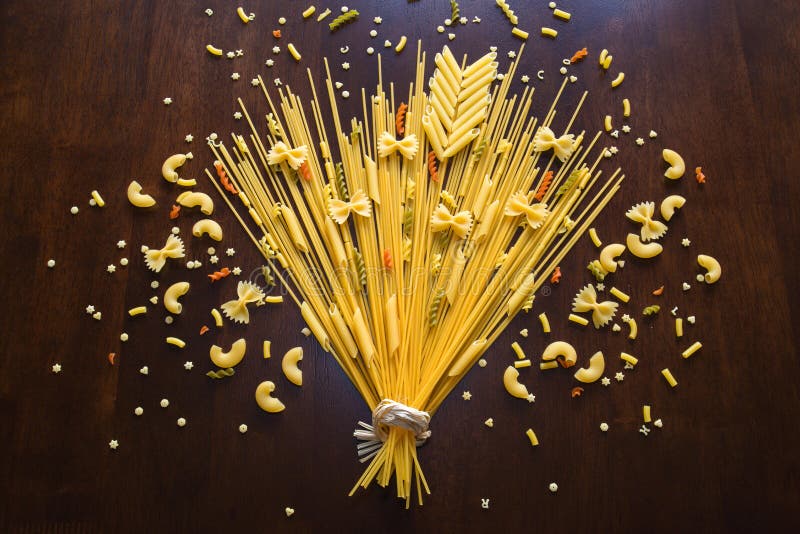Flower made of pasta stock image. Image of objects, variety 2281795