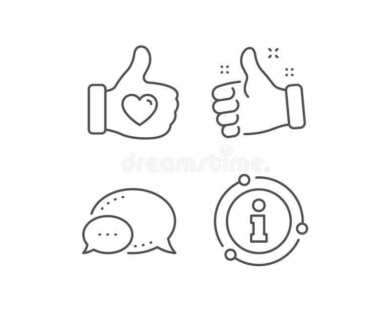 Like Hand Line Icon. Thumbs Up Finger Sign. Vector Stock Vector ...