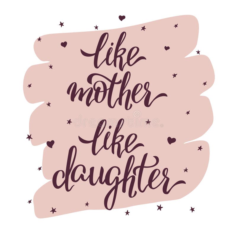 Download Like mother like daughter stock illustration. Illustration ...