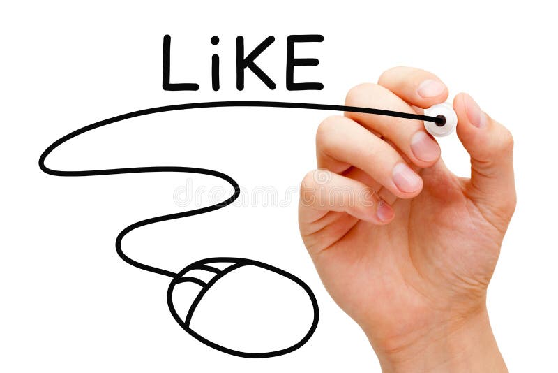 Like Mouse Concept stock photos