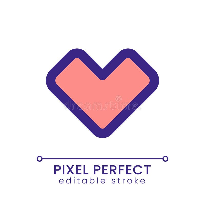 Like pixel perfect RGB color ui icon vector illustration