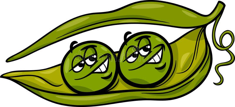 Like two peas in a pod cartoon