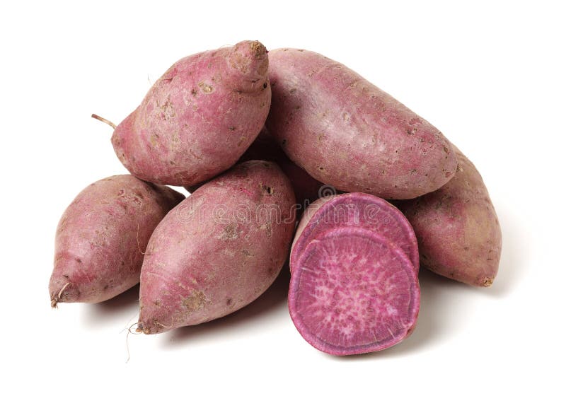 Lila färgade sötpotatis royaltyfri foto Lila färgade sötpotatis royaltyfri foto