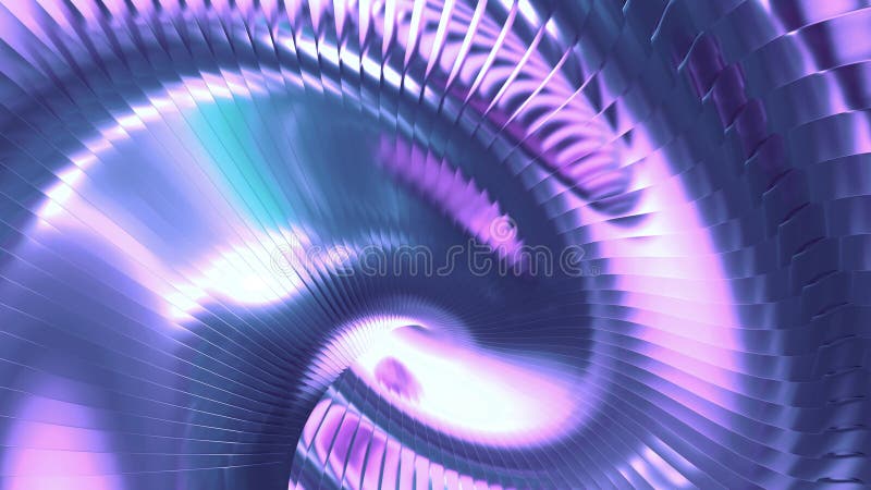 Lila metallbakgrund, remsor 3d Vågformat elegant, abstrakt, strimlat mönsterpapper royaltyfri illustrationer