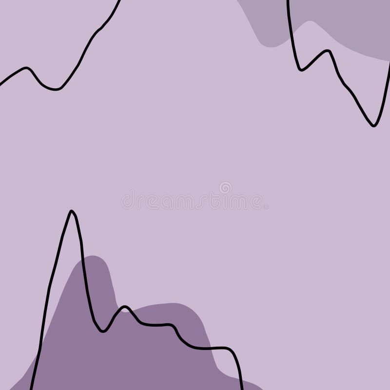 Lilac abstract background of hand drawn various lines royalty free illustration