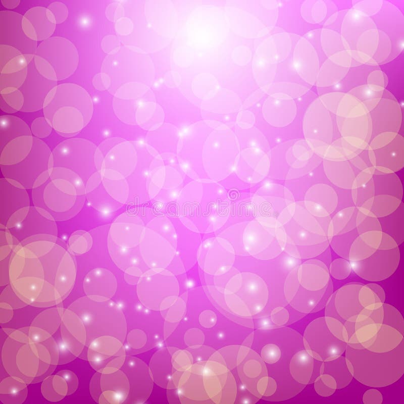 Lilac abstract background of transparent circles, bokeh. Design element eps10