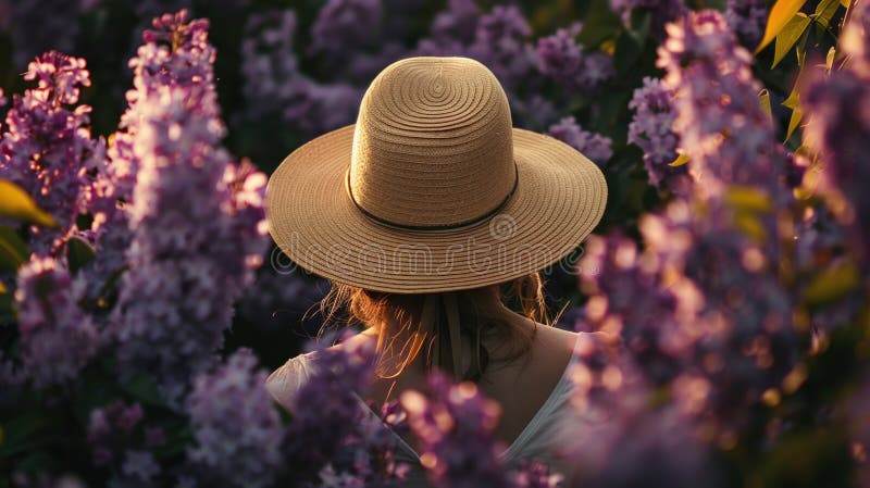 Lilac-blomman under våren representerar inre fred och emotionell friskhet. fotografering för bildbyråer