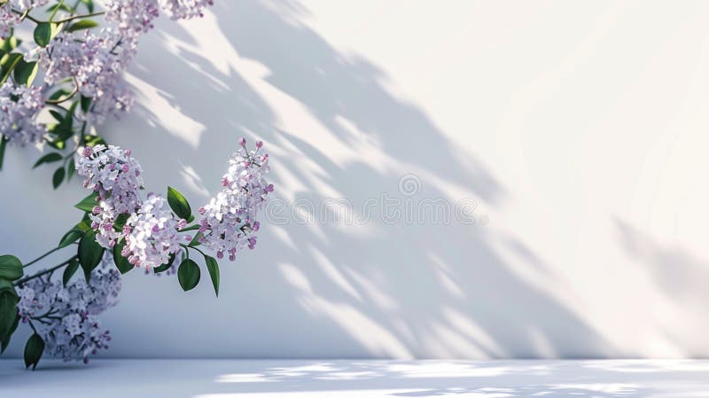 Lilac bloom som en symbol för fred, känslomässig balans och mjuk uppvaknande. royaltyfri foto
