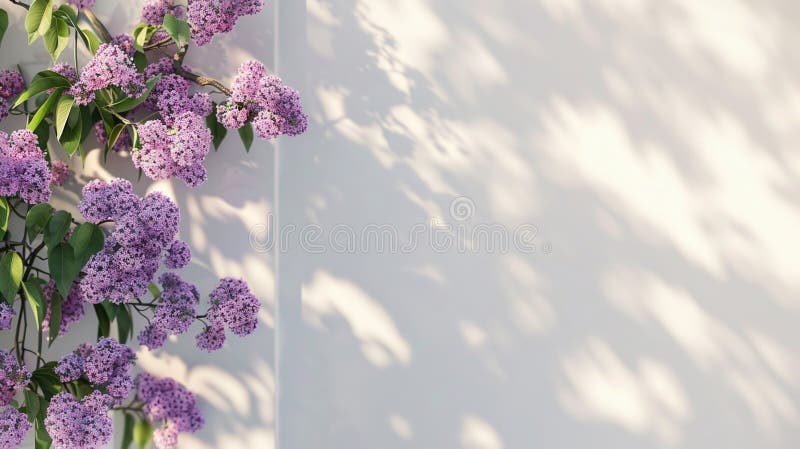 Lilac bloom som en symbol för fred, känslomässig balans och mjuk uppvaknande. royaltyfria foton