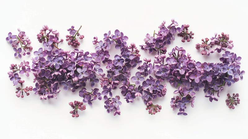 Lilac bloom som en symbol för fred, känslomässig balans och mjuk uppvaknande. arkivfoton