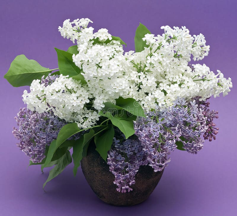 Lilac bouquet stock photo. Image of season, purple, frame 9350954