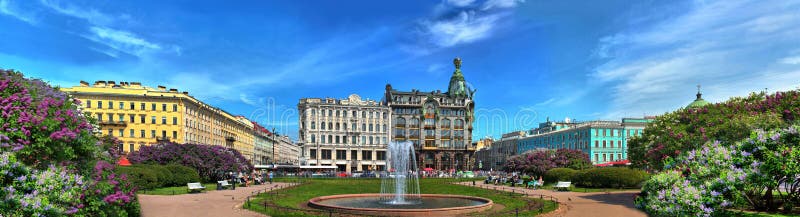 Lilac on Nevsky Avenue royalty free stock photography Lilac on Nevsky Avenue royalty free stock photography
