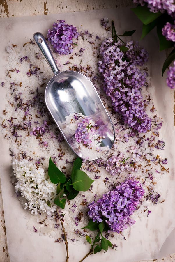 LILAC Sugar in Glass Jar.Style Vintage Stock Photo - Image of gourmet ...