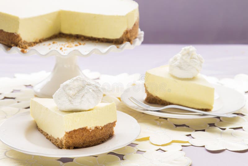 Lilikoi Chiffon Pie stock photo. Image of cake, magenta 32490194