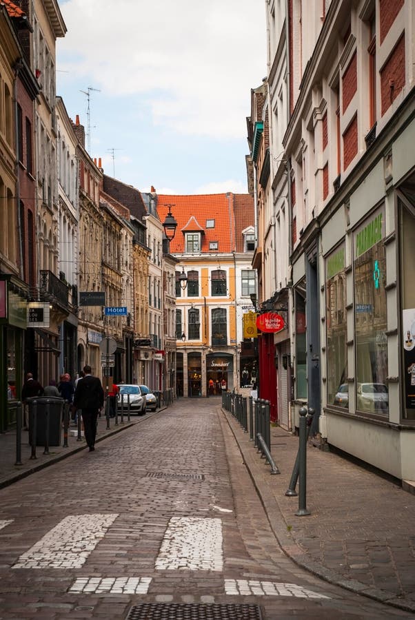 Lille downtown, France editorial stock image. Image of narrow - 69770124