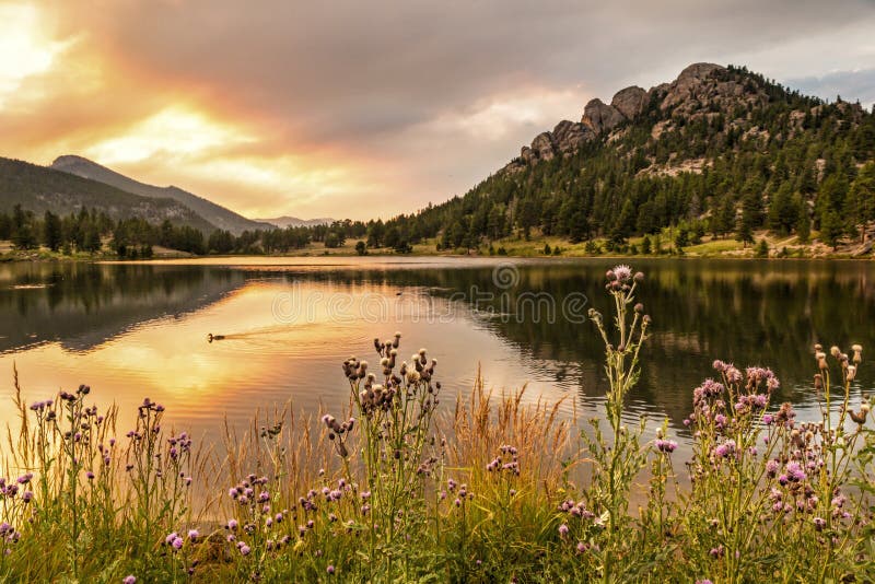 Lily Lake Fiery Sunset
