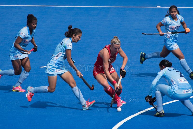 Women`s World Hockey Cup 2018 royalty free stock image Women`s World Hockey Cup 2018 royalty free stock image