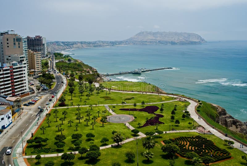 Lima miraflores parkowy Peru widok