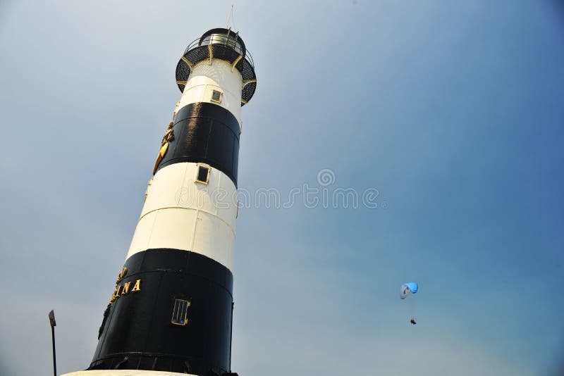 Lima Peru Lighthouse tower Faro La Marina landmark Miraflores