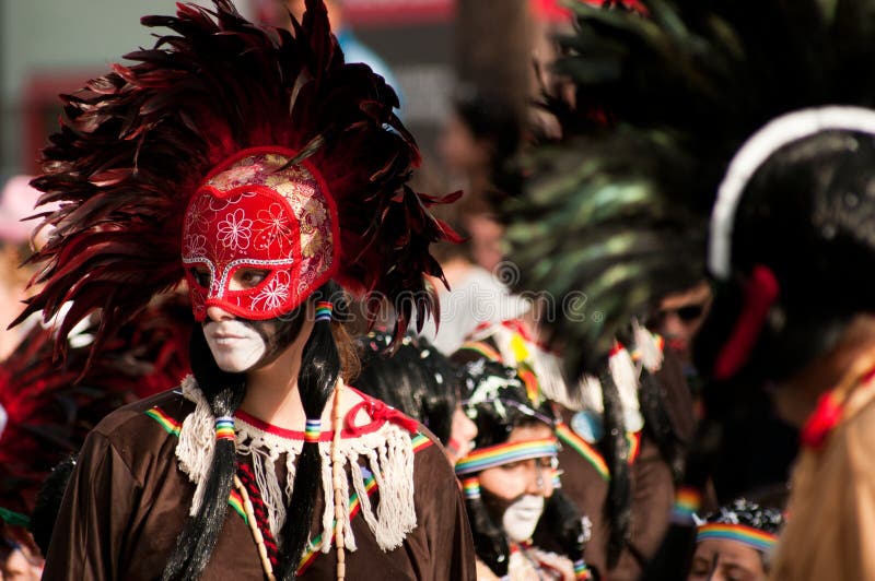 Limassol Carnival Parade, March 6, 2011 stock image
