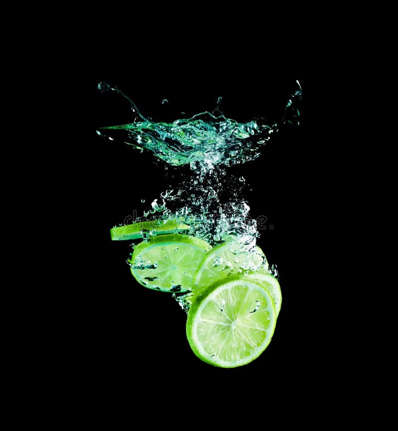 Lime and water splash stock image. Image of water, closeup 82257953