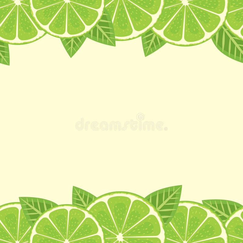 Lime border stock vector. Image of sour, edge, image 41422879