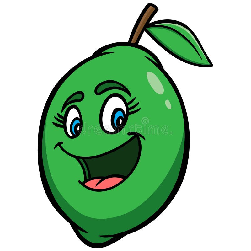 Lime Cartoon stock illustration