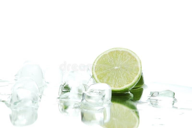 Lime on glass stock photo. Image of reflektion, delicious 6353908