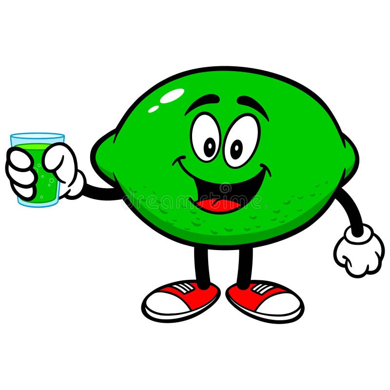 Lime Juice In Oval Shape. Badge Stock Illustration Illustration of