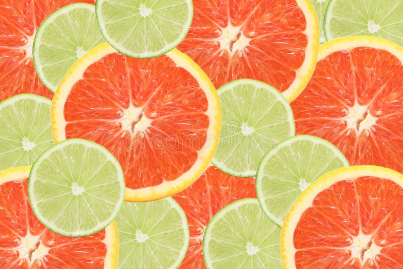 Lime and orange slices stock photo. Image of food, lime 10425396