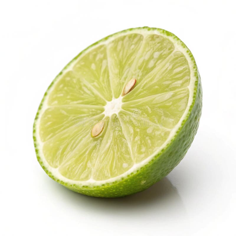 Lime slice on transparent background. Lime slice isolated on transparent background