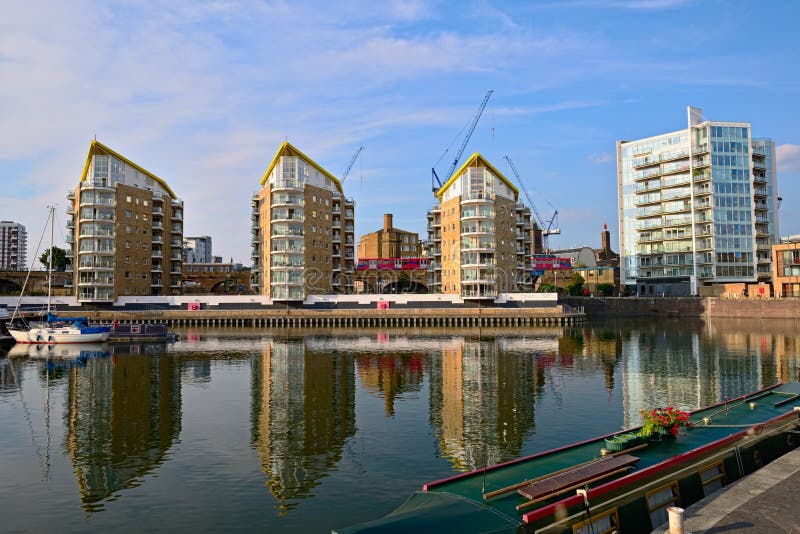 Limehouse Basin, Tower Hamlets, London, England Stock Image Image of