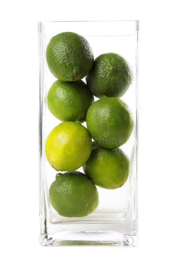 Limes in vase stock image. Image of cool, ingredient 27371995