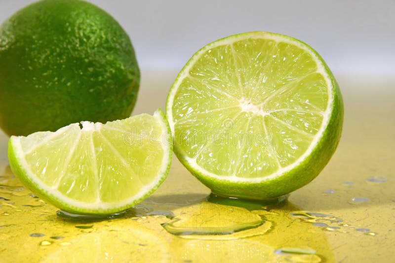 Slices of lime stock photo. Image of lemon, fresh, nutrition 3489494
